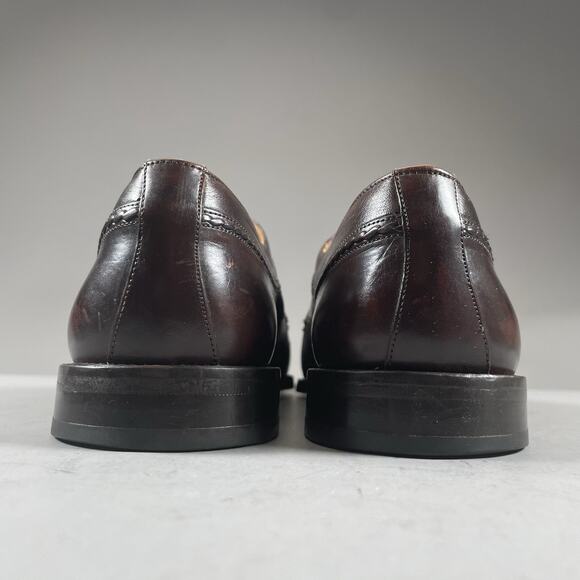 Mezlan Napoli Men's Size 9.5 Brown Leather Cap Toe Oxfords Dress Shoe Casual EUC - Picture 3 of 9
